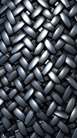 Abstract background made of black and silver cubes.の素材