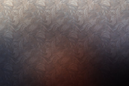 Abstract background with a pattern of leaves on a black background. The concept of the beauty of nature.の素材