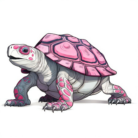 turtle isolated on white backgroundの素材