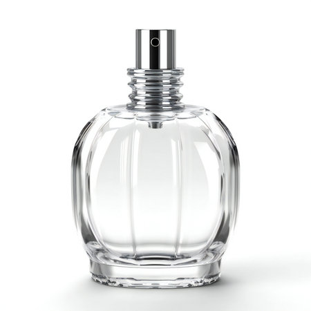 Perfume bottle isolated on white background.の素材