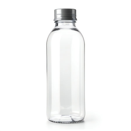Plastic bottle isolated on white background.の素材