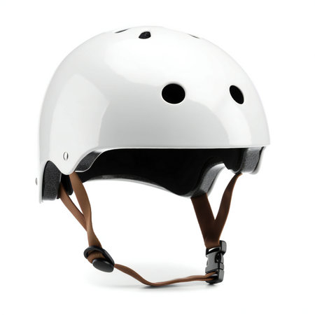 Hockey helmet isolated on a white background.の素材