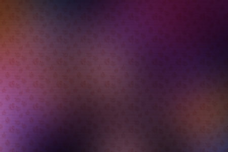 Background with a colorful, diverse cyclic pattern in shades of purple.の素材