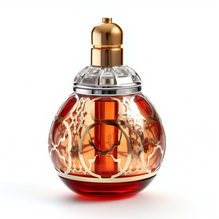 Perfume bottle isolated on white background.の素材