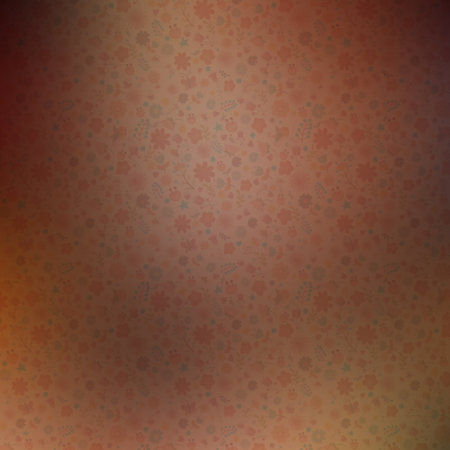 Abstract background with floral pattern in brown and orange colors.の素材