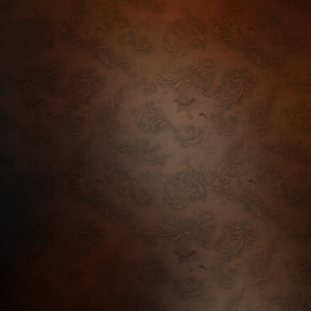 abstract grunge background with floral pattern on the old paper textureの素材