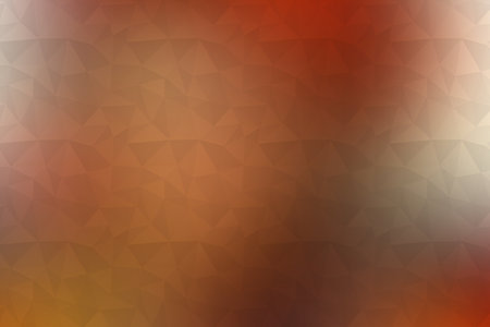 Abstract polygonal background. illustration. Orange, brown colors.の素材