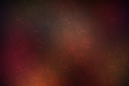 Beautiful roses on a dark red background. Background for design.の素材