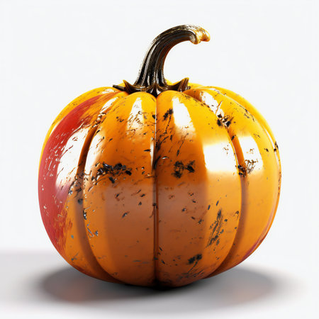 pumpkin on a white background.の素材