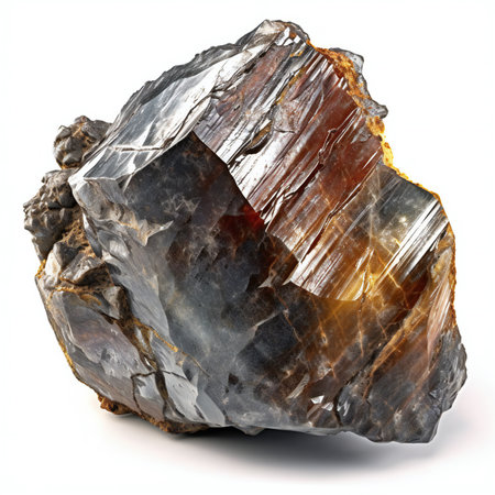 Gemstone on a white background.の素材