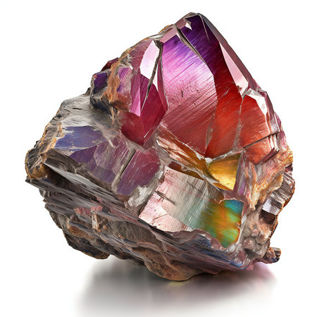 Gemstone on white background.の素材