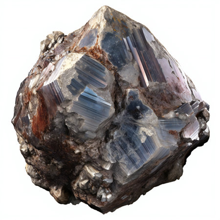 Fluorite semigem geode crystals geological mineral isolatedの素材