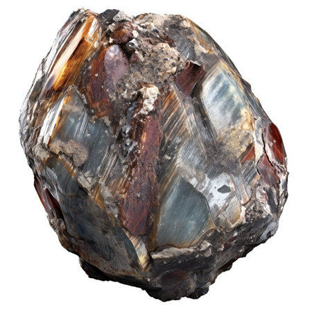 botswana agate semigem geode crystals geological mineral isolatedの素材