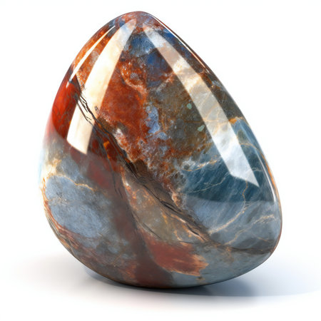 botswana agate chalcedony quartz semigem geological mineral isolatedの素材
