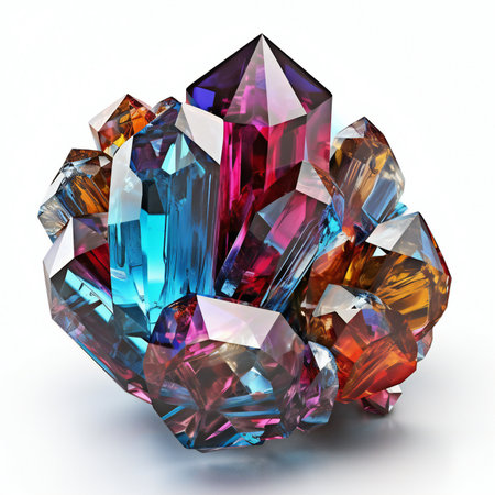 Gemstone on a white background.の素材