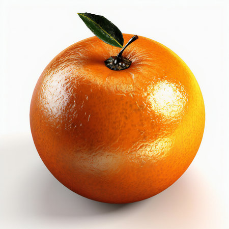 Orange isolated on white background.の素材