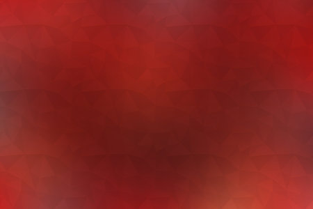 Red abstract polygonal background. Triangular design for your business.の素材