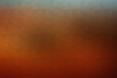 Abstract polygonal background. Orange, brown and blue colors.の素材