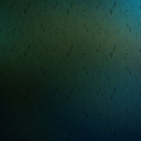 abstract background with floral pattern in dark blue and green colors.の素材