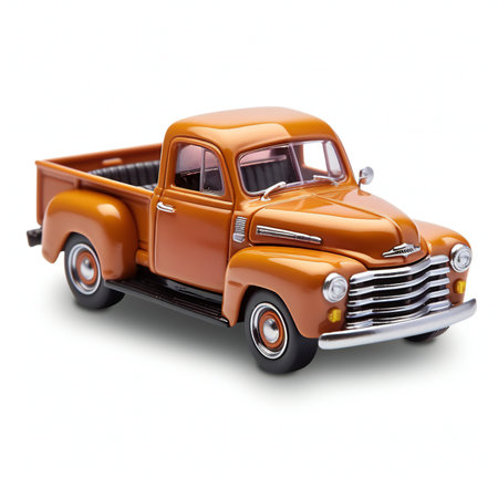 Old classic car isolated on a white background.の素材