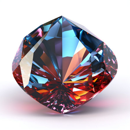 Gemstone on a white background.の素材