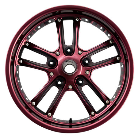 Car wheel isolated on a white background.の素材