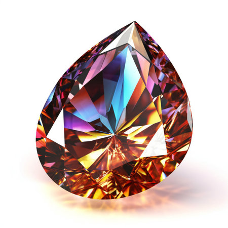 Gemstone on a white background.の素材