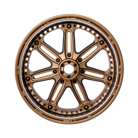 Car wheel isolated on white background.の素材