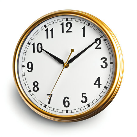 Clock face isolated on white background.の素材