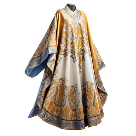 Romanian national costume isolated on white background.の素材