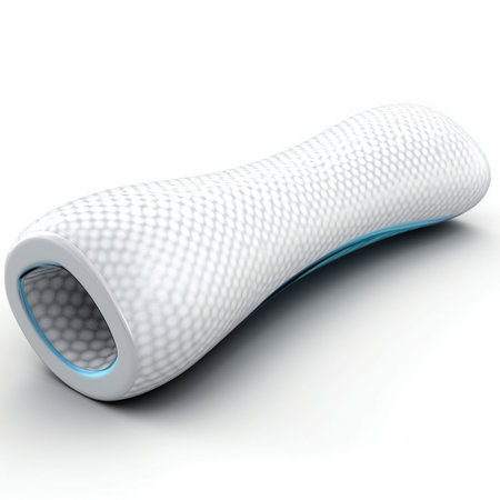 a roll of carbon fiber isolated on white backgroundの素材