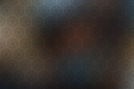 Abstract background with a pattern in the form of hexagons and squares.の素材