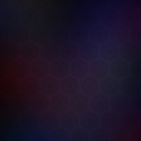Dark blue background with a pattern of hexagons and stars.の素材