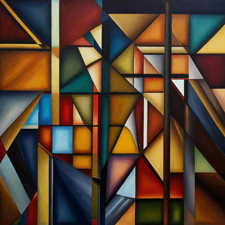 Colorful stained glass window. Abstract background.の素材
