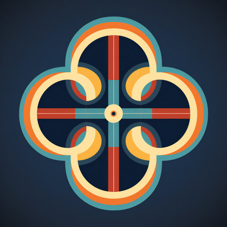 Abstract geometric background in retro style.の素材