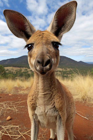 Kangaroo in the Australian Outback, Northern Territory, Australiaの素材