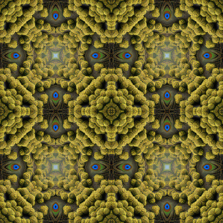 surreal illustration. Sacred geometry. Mysterious psychedelic relaxation pattern. Fractal abstract...