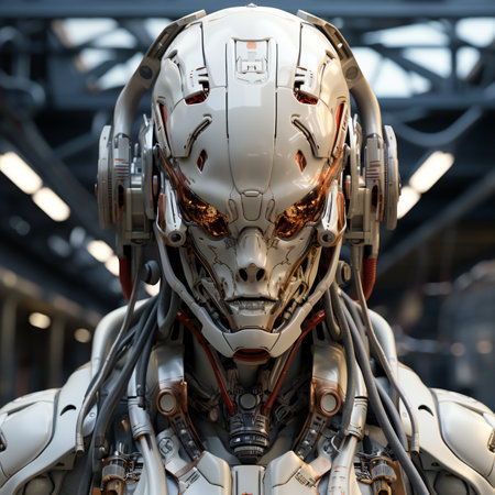 Close-up of a robot at Universal Studios Japan. Universal Studios Japan is a theme park in Osaka, Japan.の素材
