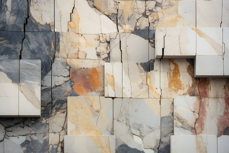 Marble patterned texture background in natural patterned for design.の素材