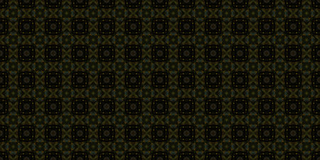Seamless Repeatable Abstract Geometric Pattern. Beautiful kaleidoscope fabric design.の写真素材