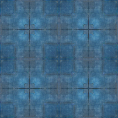 Seamless pattern of blue tiles. Seamless texture.
