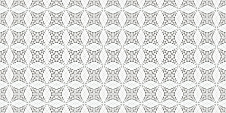 Seamless Repeatable Abstract Geometric Pattern With Black and White Colorsの写真素材