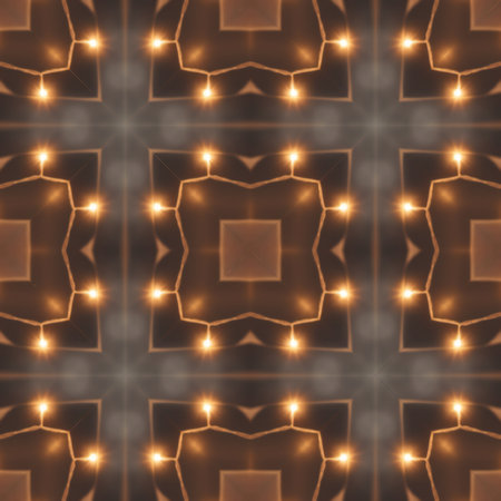 Seamless abstract pattern, symmetrical kaleidoscope symmetrical backgroundの素材