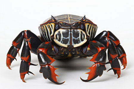 Crab isolated on white backgroundの素材