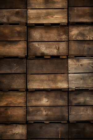 Wooden planks background. Texture of old wooden planks.の素材