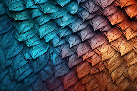 abstract background - colorful origami patternの素材