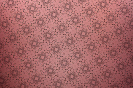 Textile cloth pink with a pattern of small flowers in the center