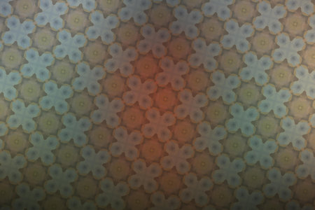 Kaleidoscope of color with beautiful floral pattern,