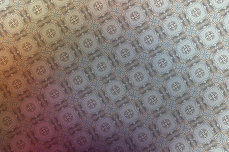 Textile cloth colorful with damask pattern for background and design.