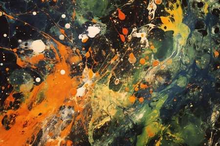 Marble abstract acrylic background. Marbling artwork texture. Agate ripple pattern. Gold powder.の素材